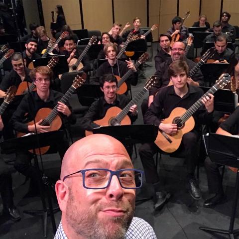 Guest Conductor Chuck Hulihan with the Ensemble at the 2018 ACG Fest