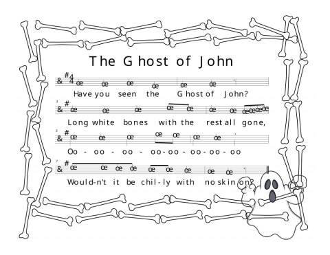 The score for "Ghost of John"