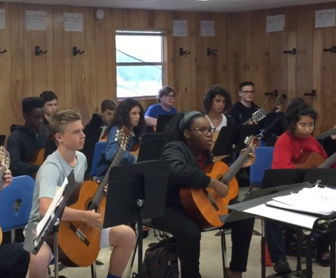 McCallum Fine Arts Academy's Beginning Guitar Ensemble